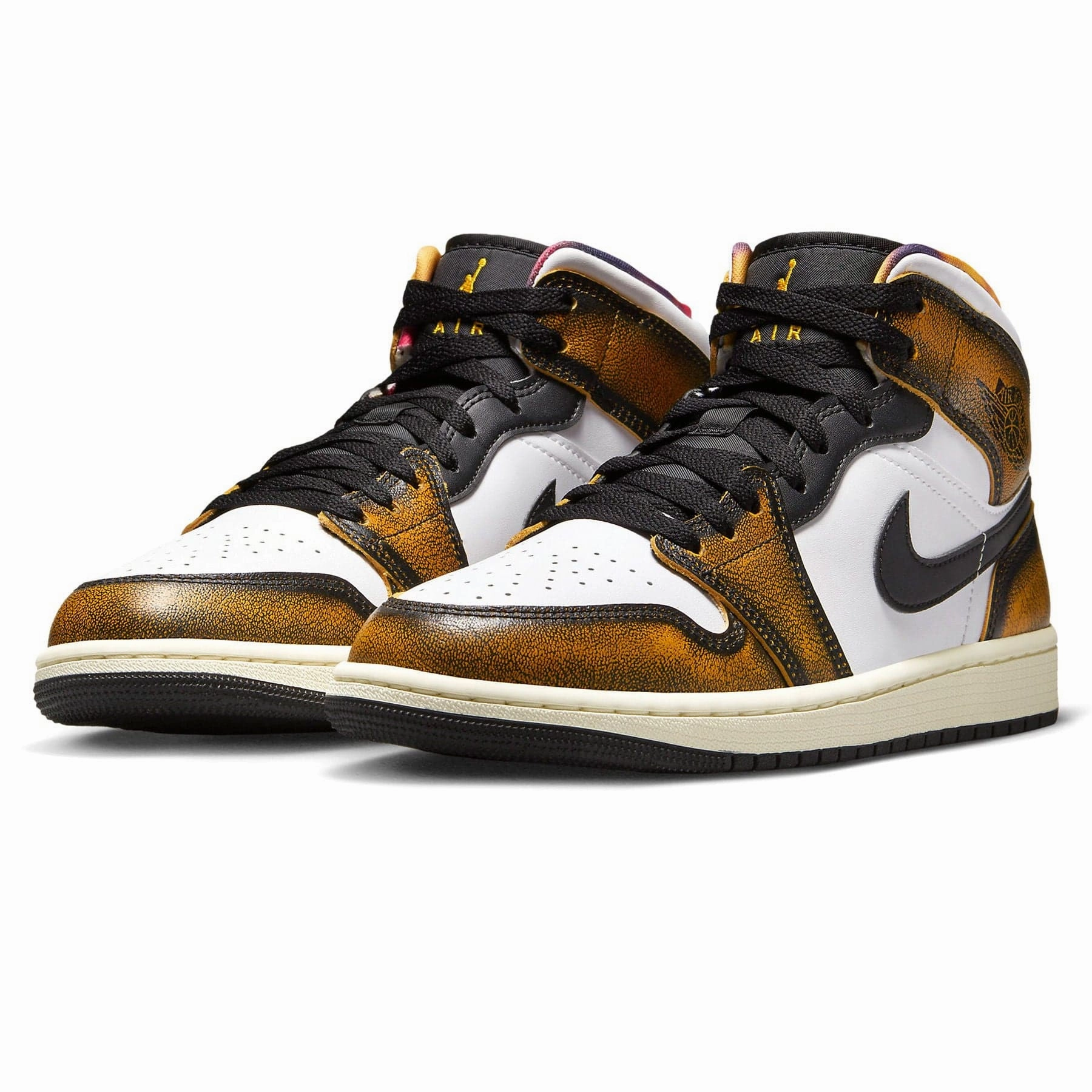 Air Jordan 1 Mid SE 'Wear-Away - Taxi' Air Jordan 1 classic sneakers
