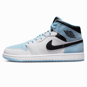 Air Jordan 1 Mid SE 'White Ice Blue' Air Jordan 1 timeless sneakers for Jordan fans
