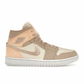 Air Jordan 1 Mid SE Canvas Khaki Air Jordan 1 Mid sneakers with bold retro vibes