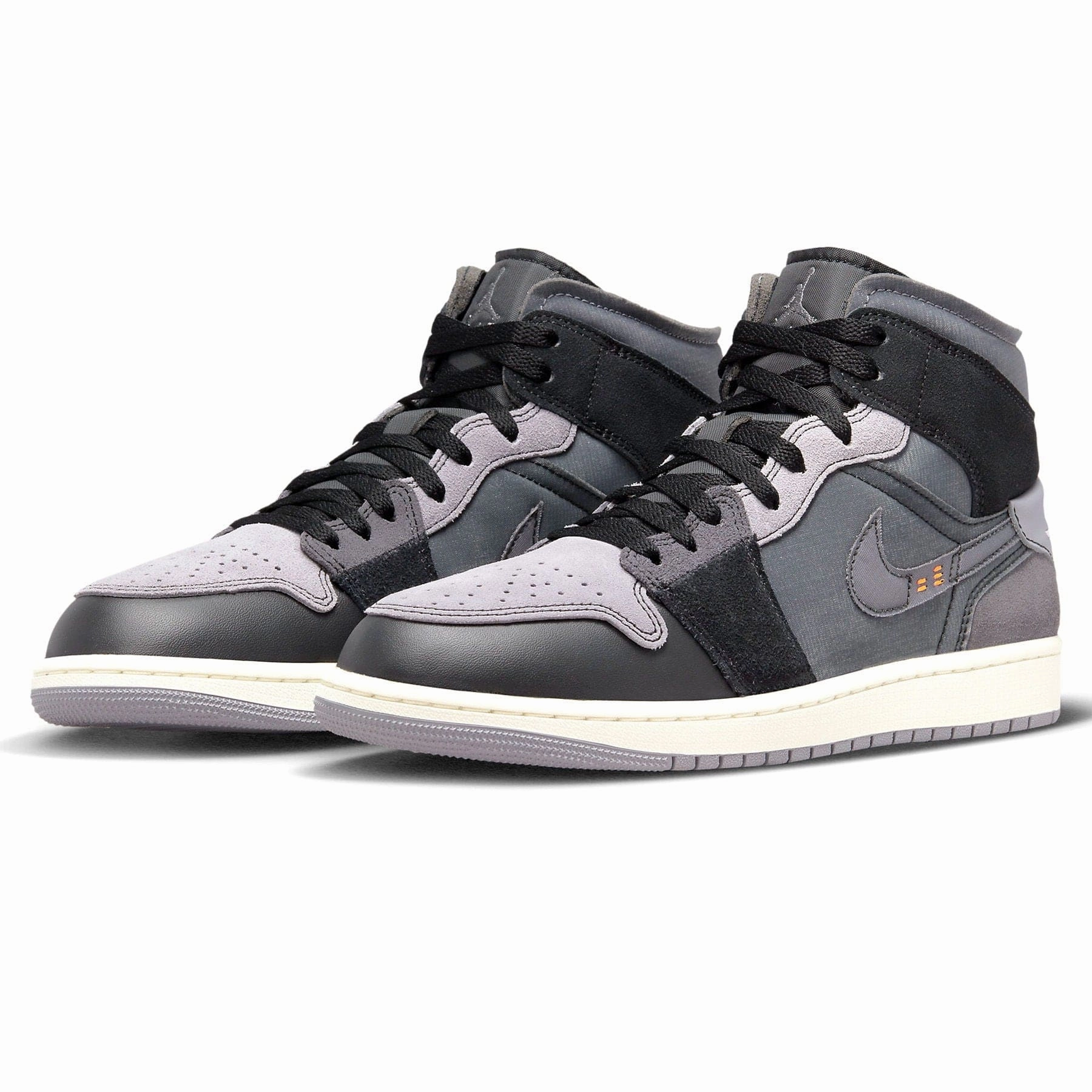 Air Jordan 1 Mid SE Craft 'Inside Out - Black' Air Jordan 1 Mid streetwear shoes