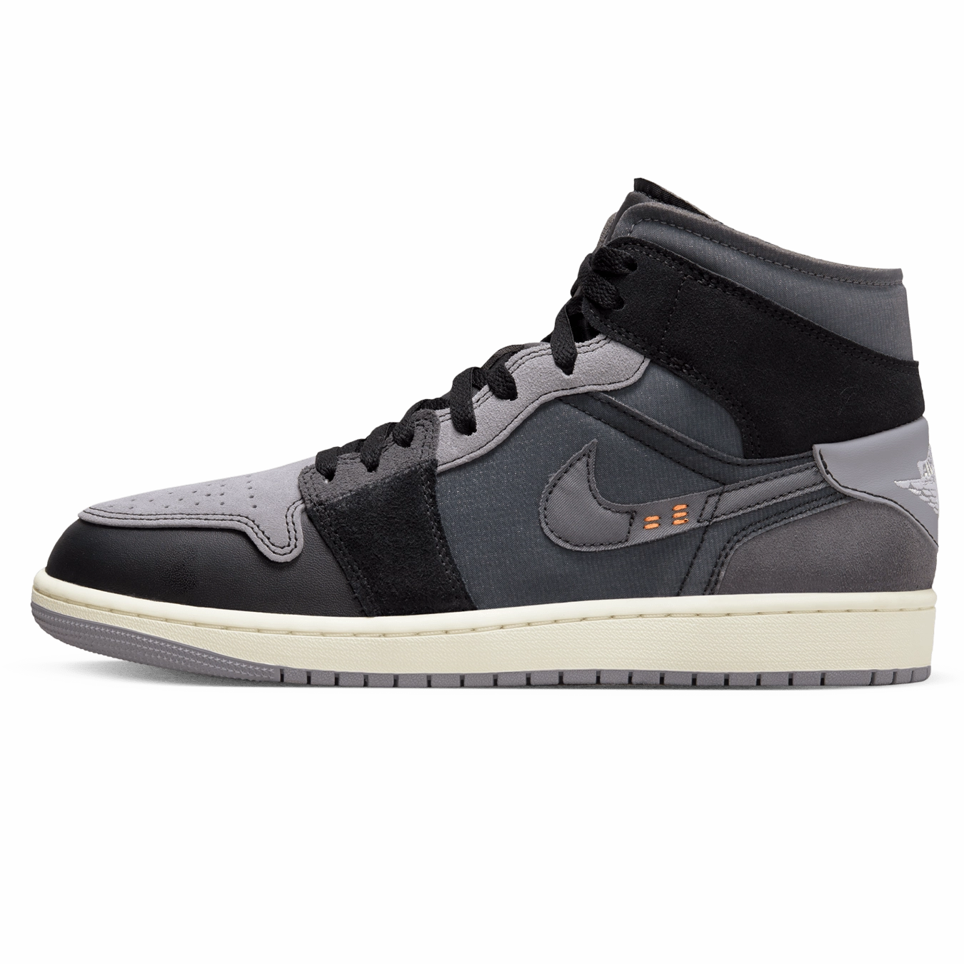 Air Jordan 1 Mid SE Craft 'Inside Out - Black' Air Jordan 1 Mid versatile shoes for daily wear