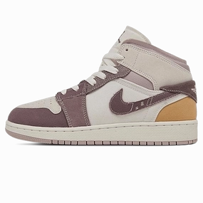 Air Jordan 1 Mid SE Craft GS 'Inside Out - Taupe Haze' Air Jordan 1 sneakers with heritage court style