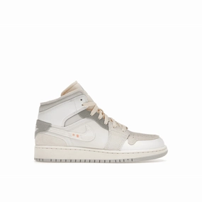 Air Jordan 1 Mid SE Craft Inside Out White Grey Air Jordan 1 Mid sneakers with bold retro vibes