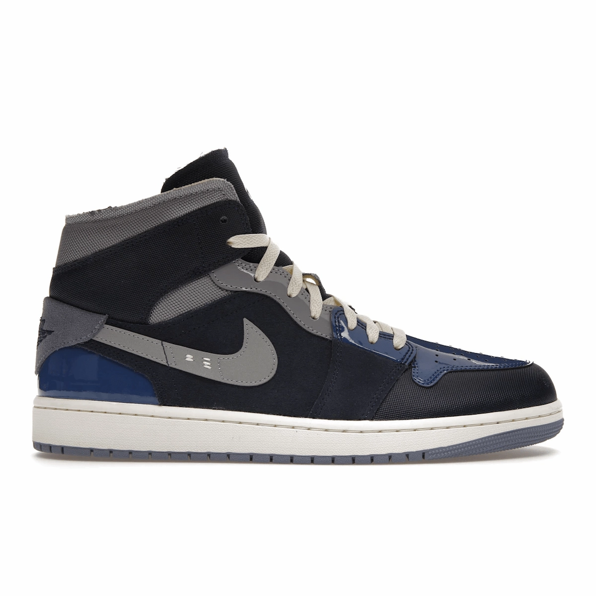 Air Jordan 1 Mid SE Craft Obsidian French Blue Ashen Slate White Air Jordan 1 Mid sneakers with bold retro vibes