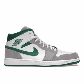 Air Jordan 1 Mid SE Gray Green Air Jordan 1 Mid sneakers with bold retro vibes
