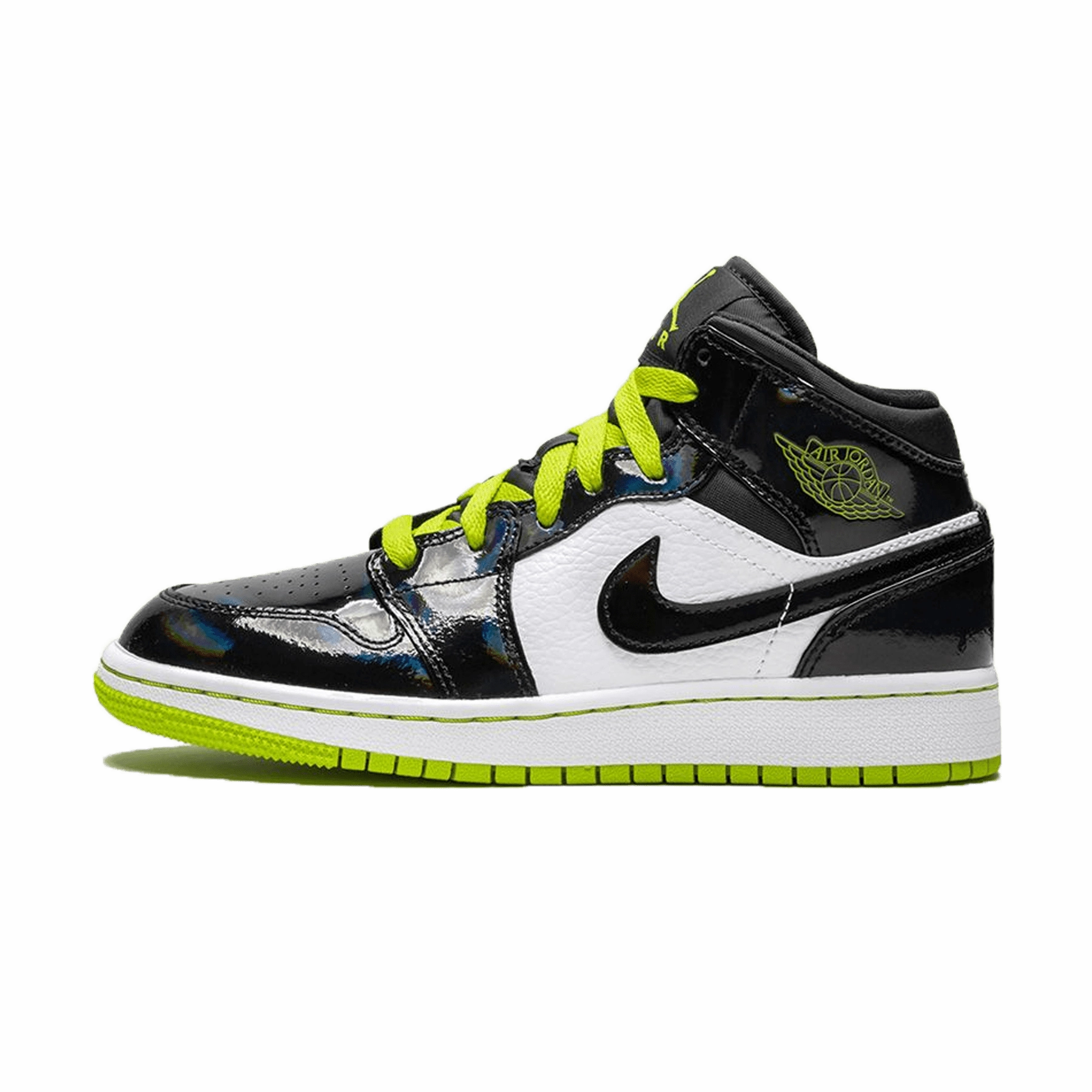 Air Jordan 1 Mid SE GS 'Black Cyber' Air Jordan 1 sneakers with heritage court style