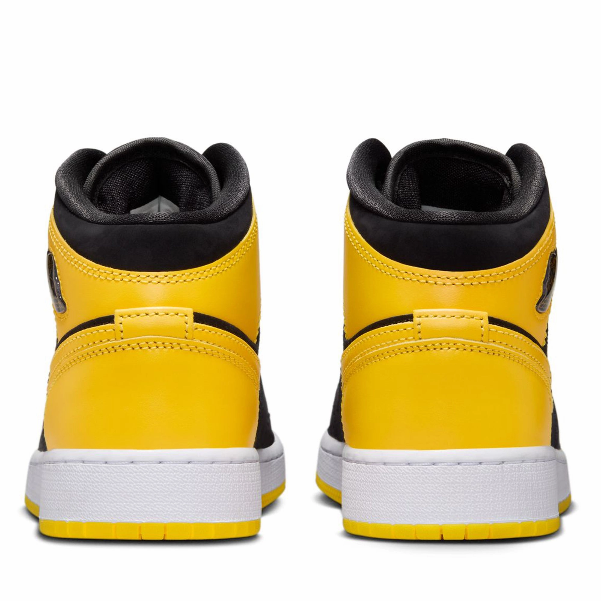 Air Jordan 1 Mid SE (GS) - Black/Varsity Maize Air Jordan Basketball Shoes for Performance