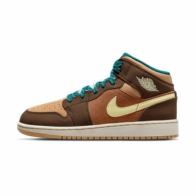 Air Jordan 1 Mid SE GS 'Cacao Wow' Air Jordan 1 Mid versatile shoes for daily wear