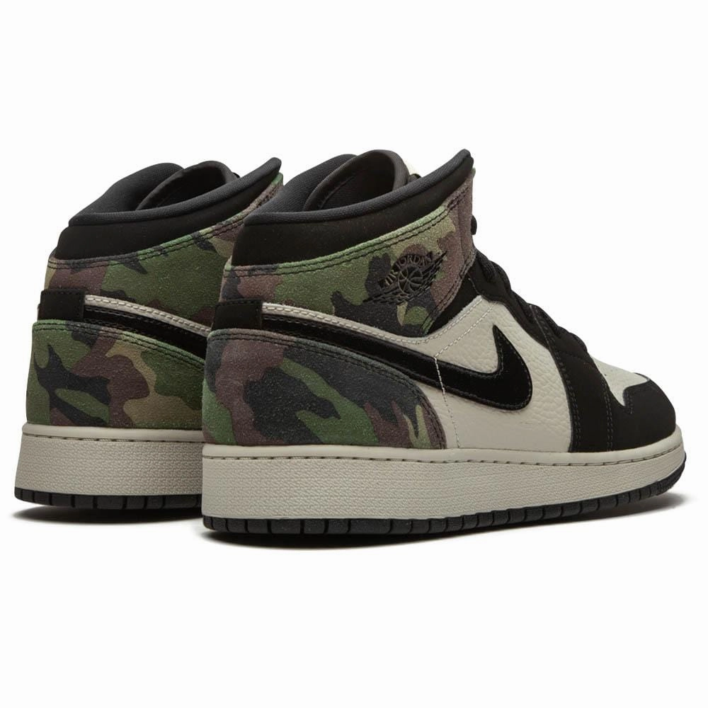 Air Jordan 1 Mid SE GS 'Camo' Air Jordan 1 vintage style sneakers