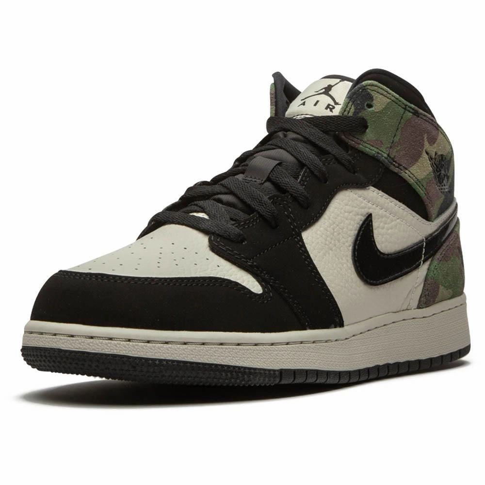 Air Jordan 1 Mid SE GS 'Camo' Air Jordan 1 vintage style sneakers