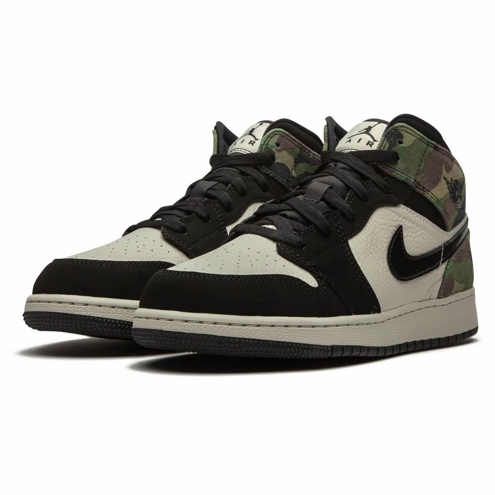 Air Jordan 1 Mid SE GS 'Camo' Air Jordan 1 vintage style sneakers
