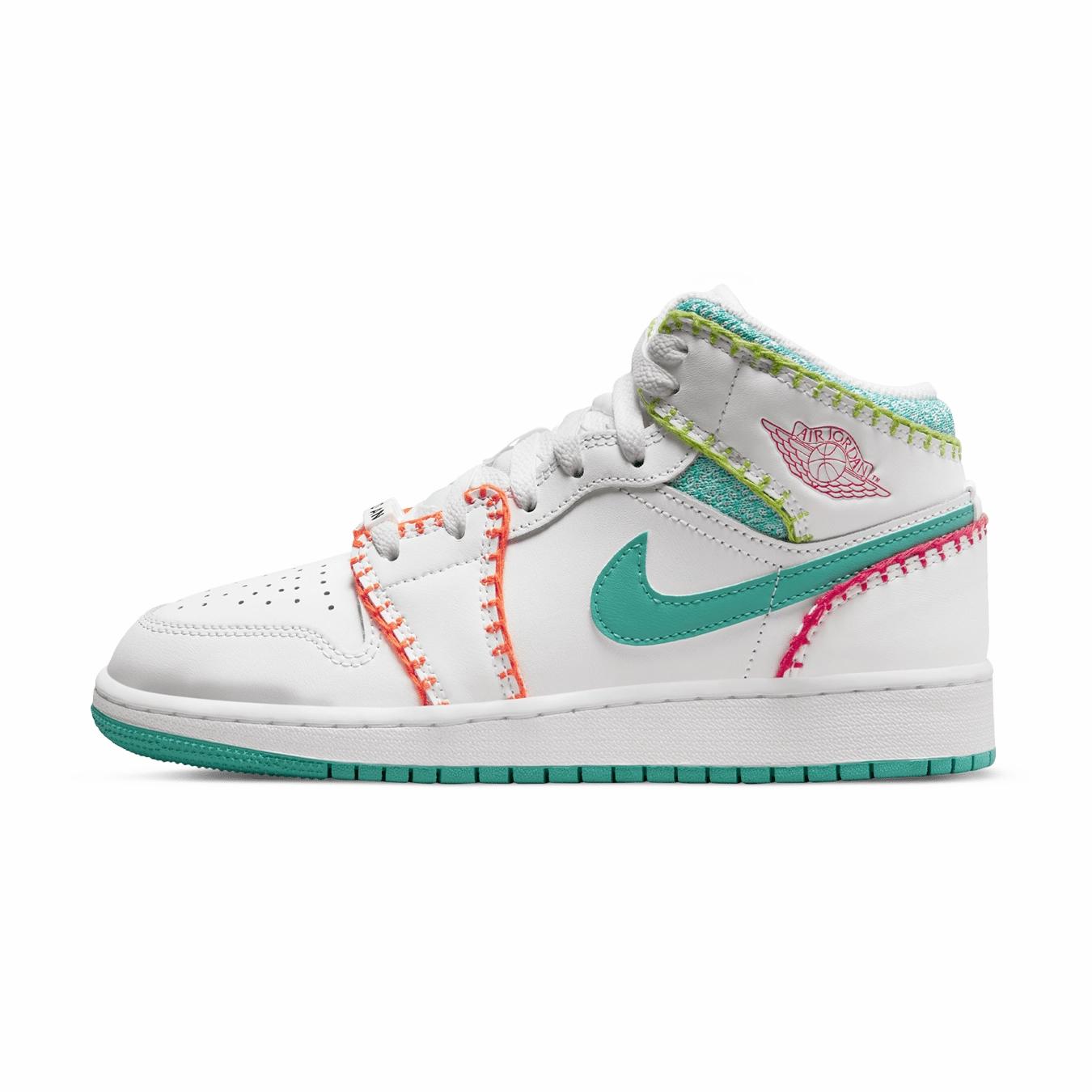 Air Jordan 1 Mid SE GS 'Multi Knit' Air Jordan 1 timeless sneakers for Jordan fans
