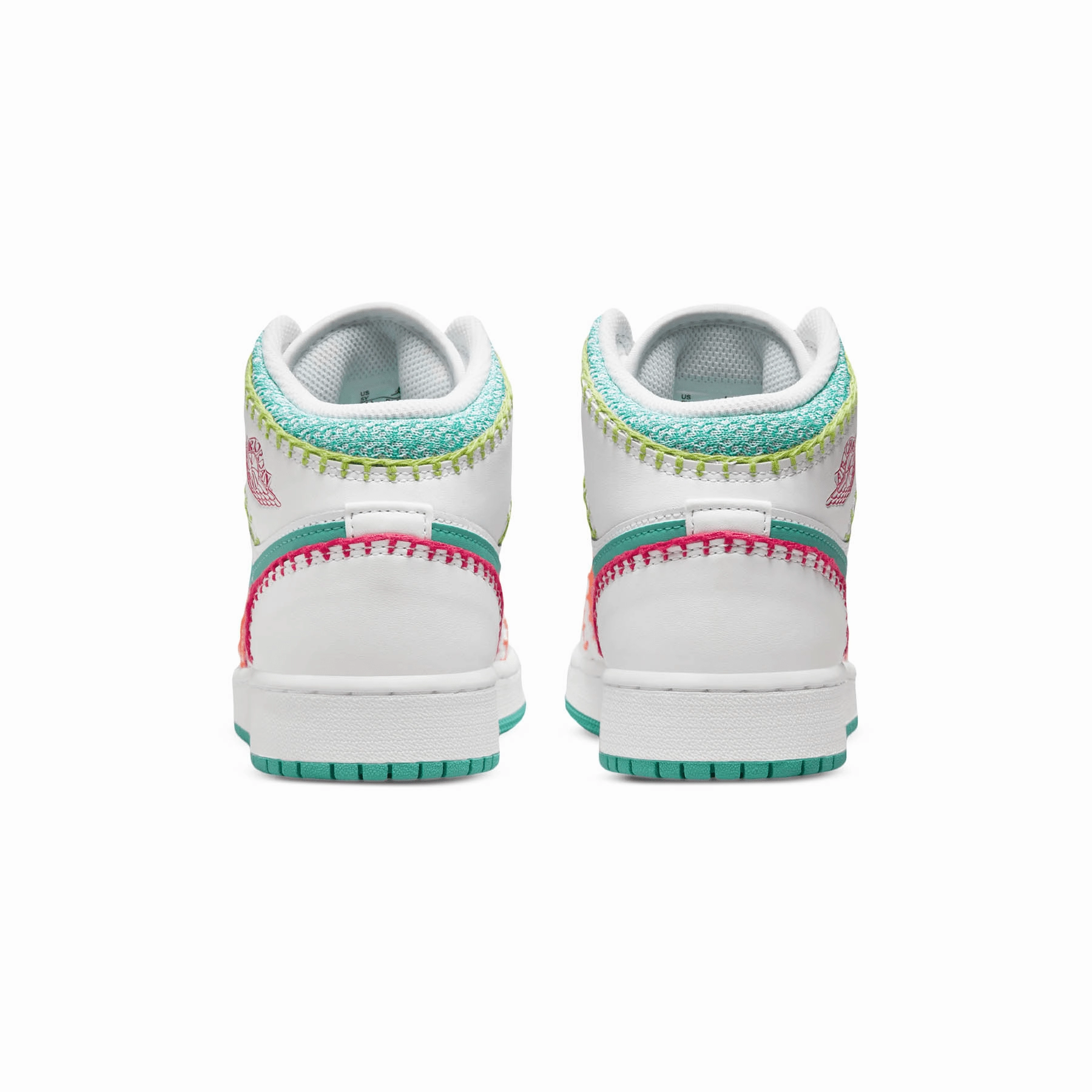 Air Jordan 1 Mid SE GS 'Multi Knit' Air Jordan 1 vintage style sneakers