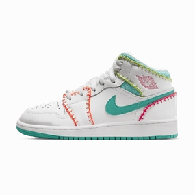 Air Jordan 1 Mid SE GS 'Multi Knit' Air Jordan 1 timeless sneakers for Jordan fans