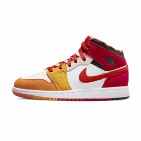 Air Jordan 1 Mid SE GS 'Picnic' Air Jordan 1 sneakers with heritage court style