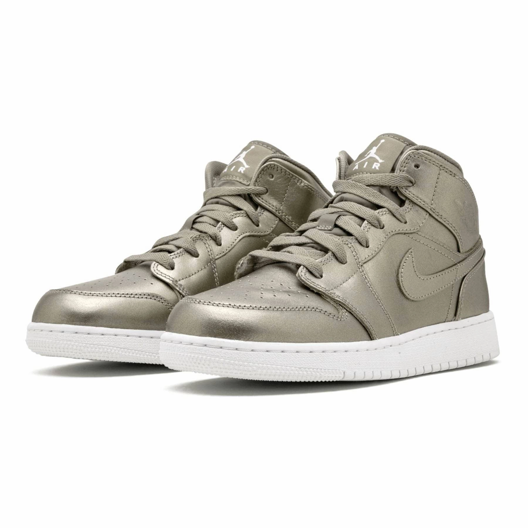 Air Jordan 1 Mid SE GS 'Sepia Stone' Air Jordan 1 Mid streetwear shoes