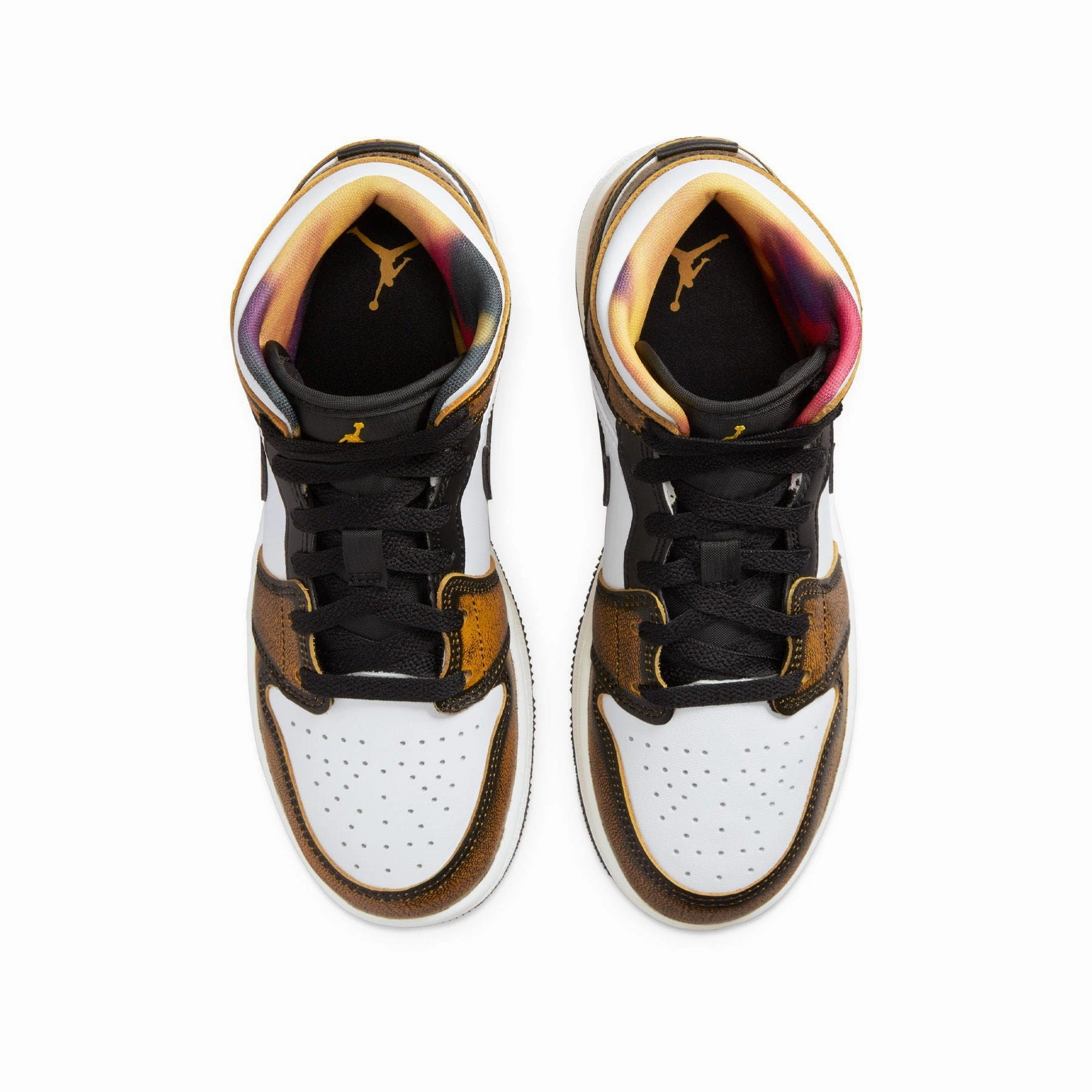Air Jordan 1 Mid SE GS 'Wear-Away - Taxi' Air Jordan 1 classic sneakers