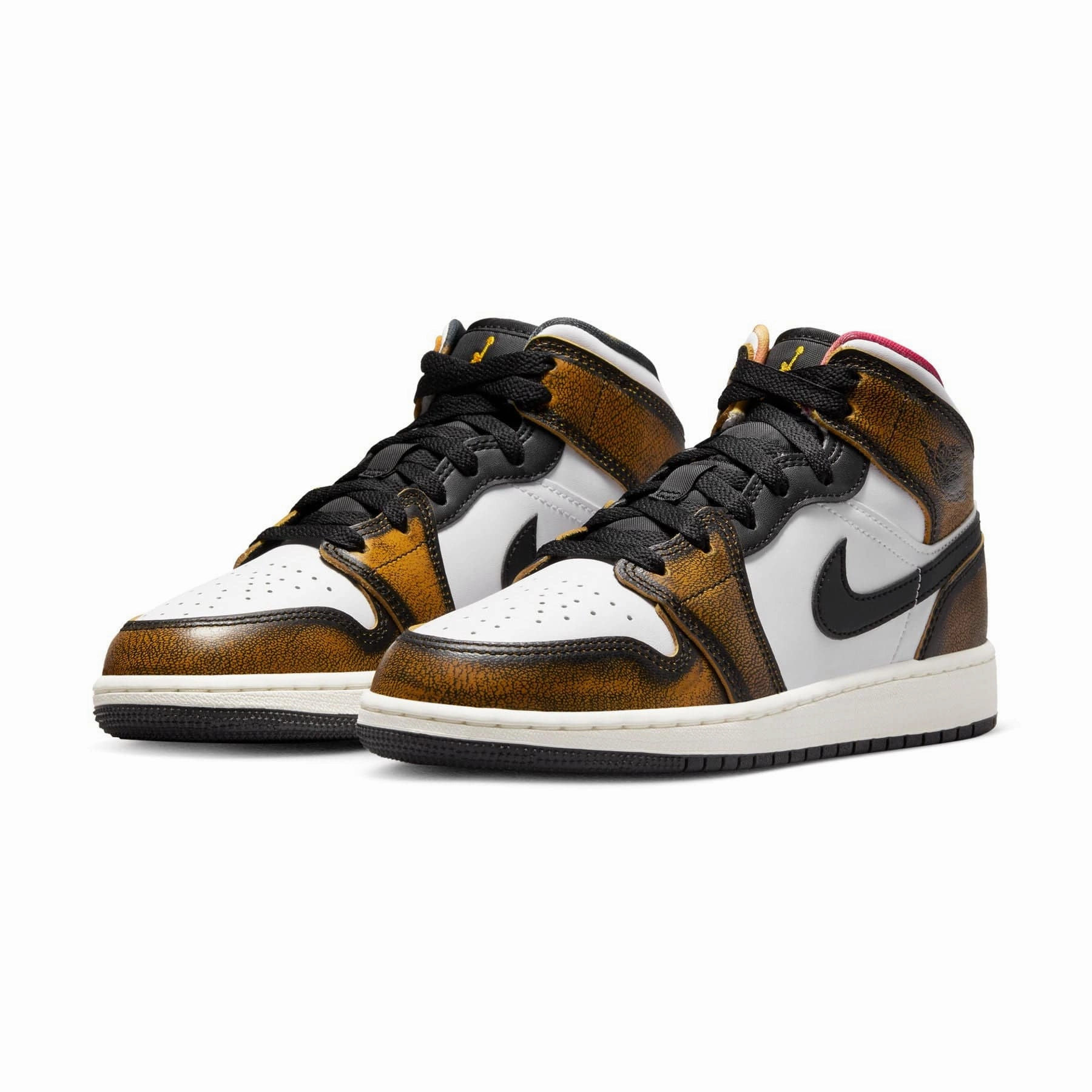 Air Jordan 1 Mid SE GS 'Wear-Away - Taxi' Air Jordan 1 classic sneakers