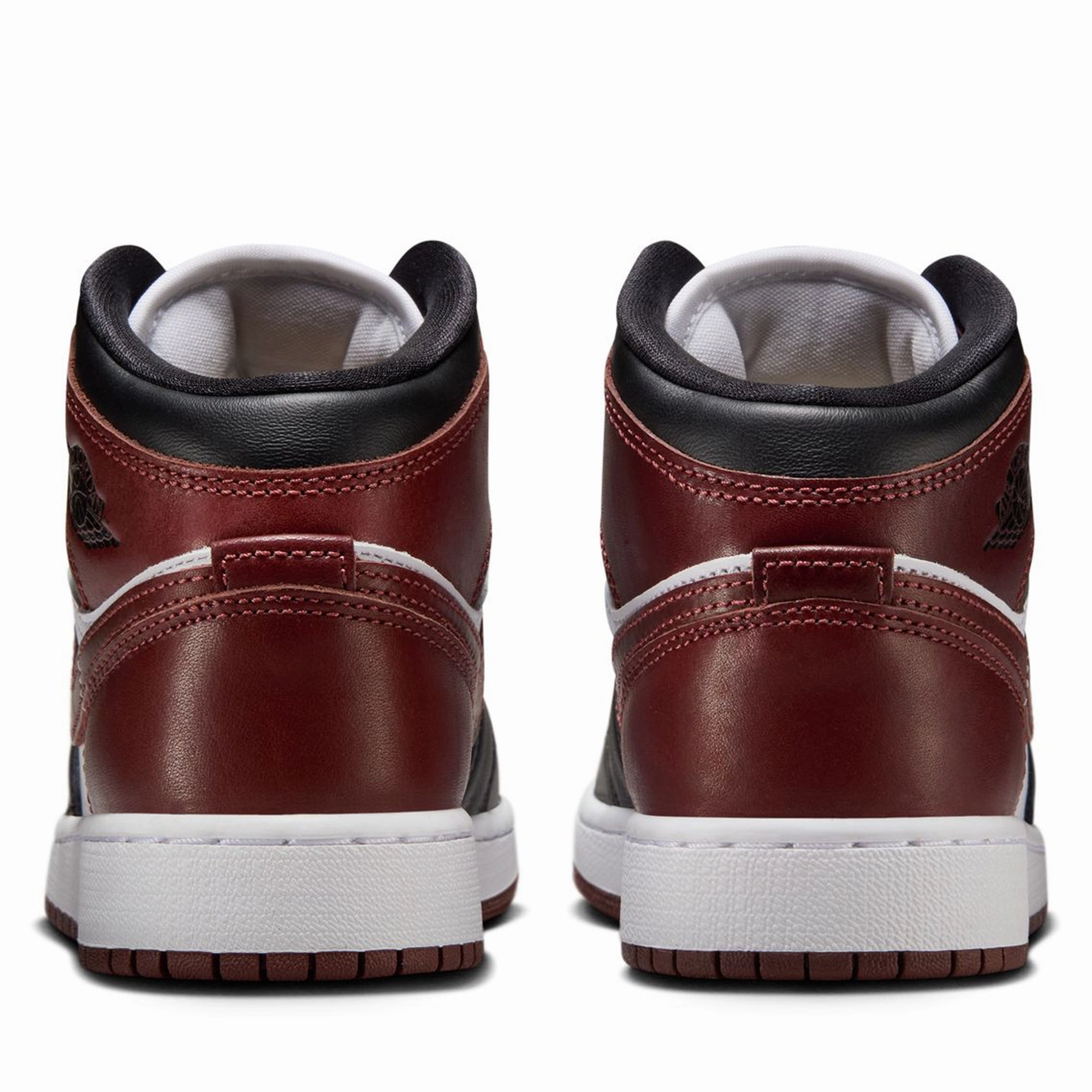 Air Jordan 1 Mid SE (GS) - White/Dark Pony Air Jordan Basketball Shoes for Performance