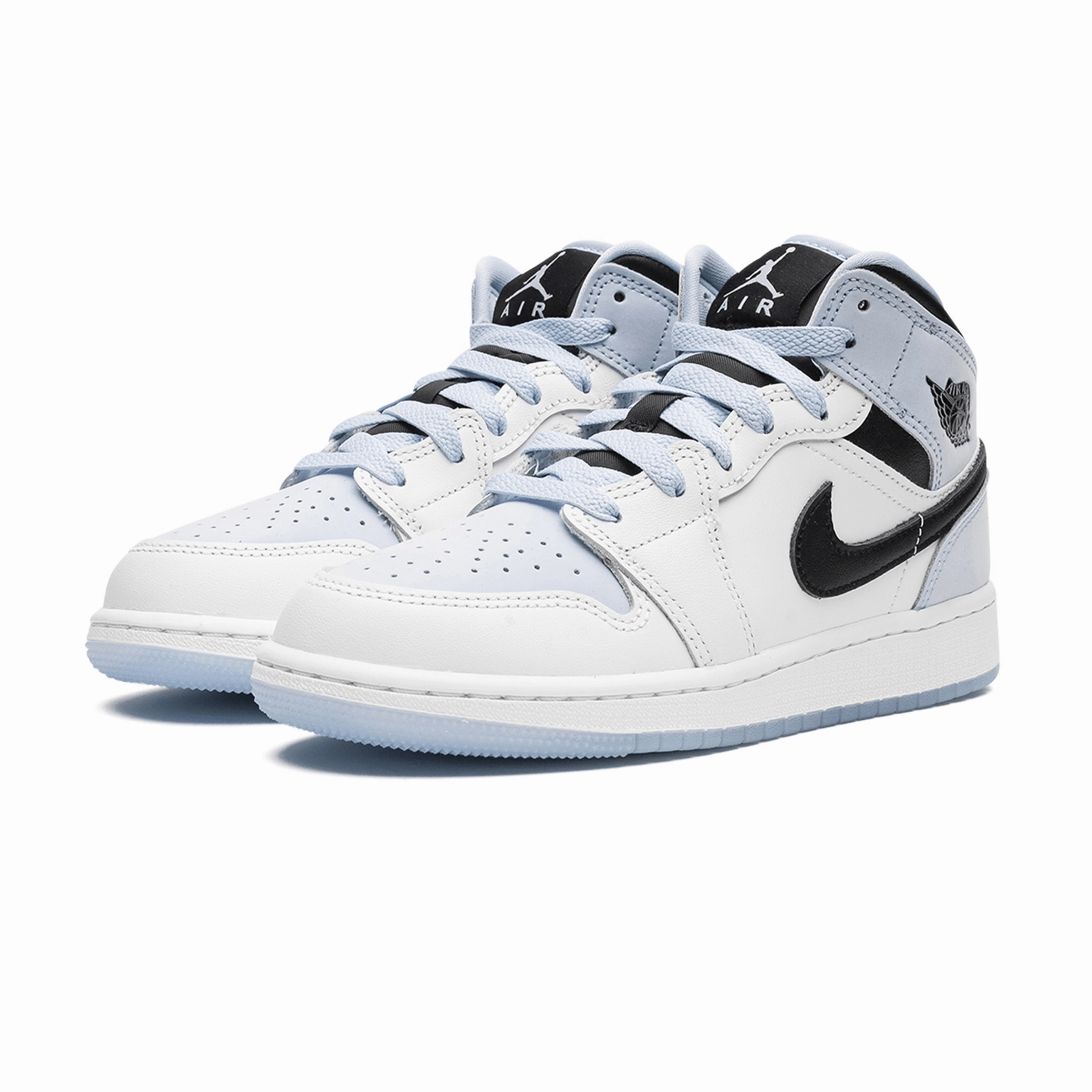 Air Jordan 1 Mid SE GS 'White Ice Blue' Air Jordan 1 vintage style sneakers