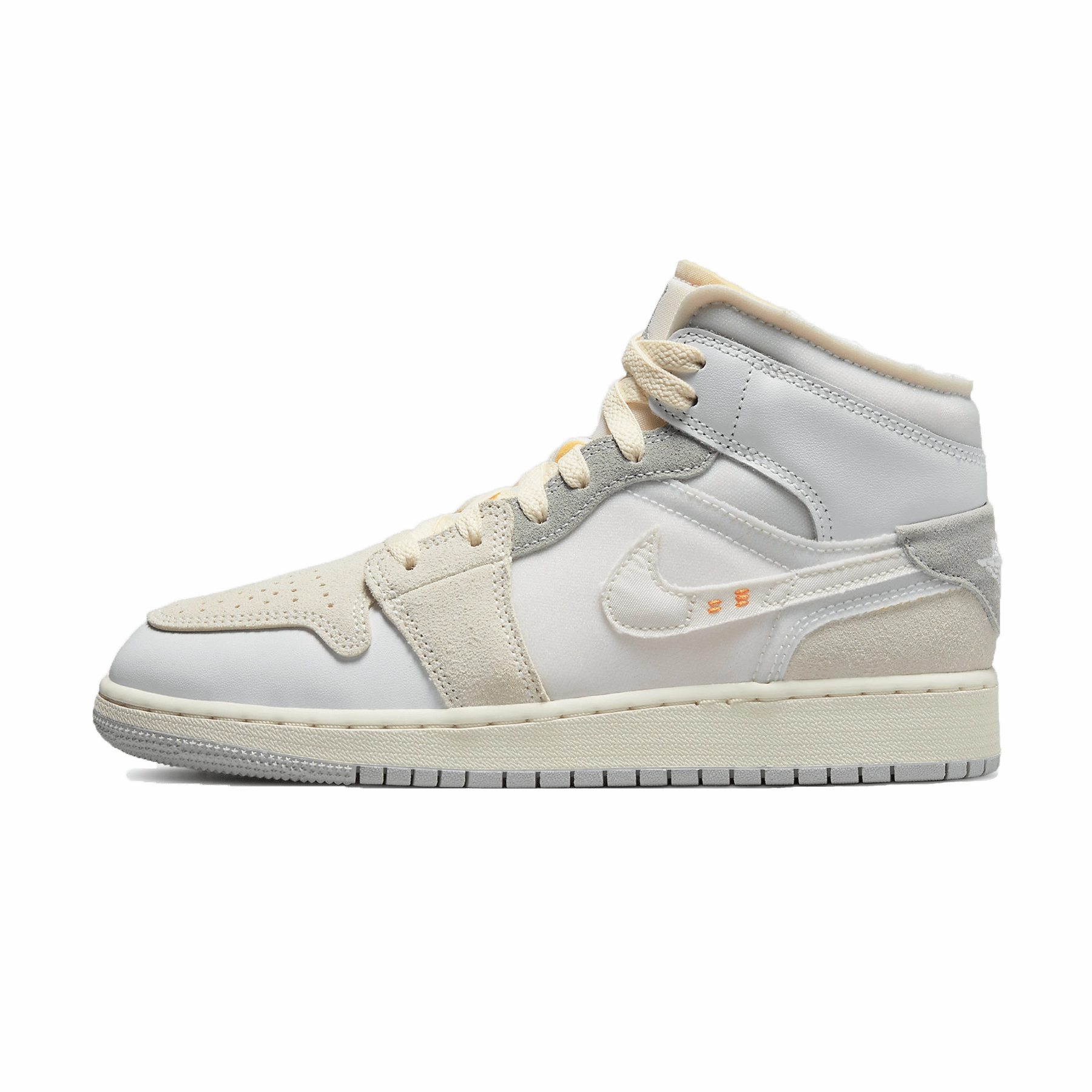Air Jordan 1 Mid SE GS Craft 'Inside Out' Air Jordan 1 sneakers with heritage court style