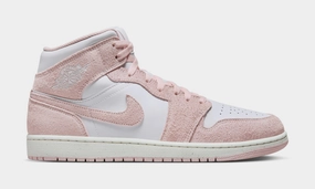 Air Jordan 1 Mid SE Mens Lifestyle Shoes (White/Sail/Legend Pink) Air Jordan 1 classic shoes for streetwear looks