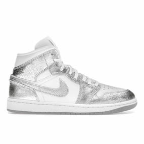 Air Jordan 1 Mid SE Metallic Silver Air Jordan 1 Mid sneakers with bold retro vibes