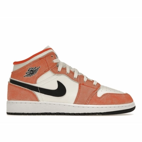Air Jordan 1 Mid SE Orange Suede Air Jordan 1 Mid sneakers with bold retro vibes