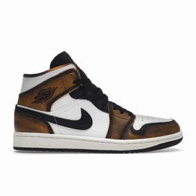 Air Jordan 1 Mid SE Orange Wear Away Air Jordan 1 Mid sneakers with bold retro vibes