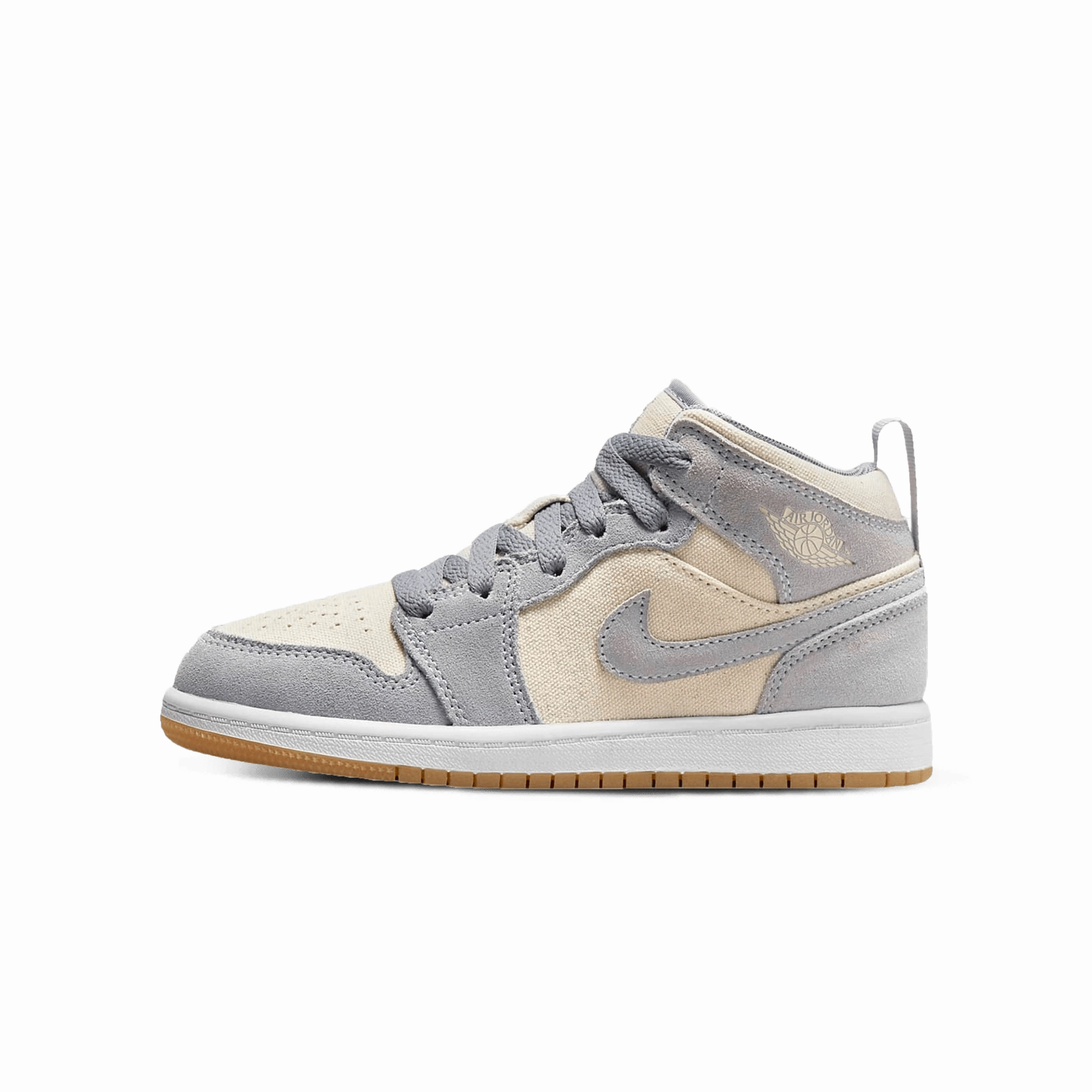 Air Jordan 1 Mid SE PS 'Coconut Milk Particle Grey' Air Jordan 1 Mid versatile shoes for daily wear