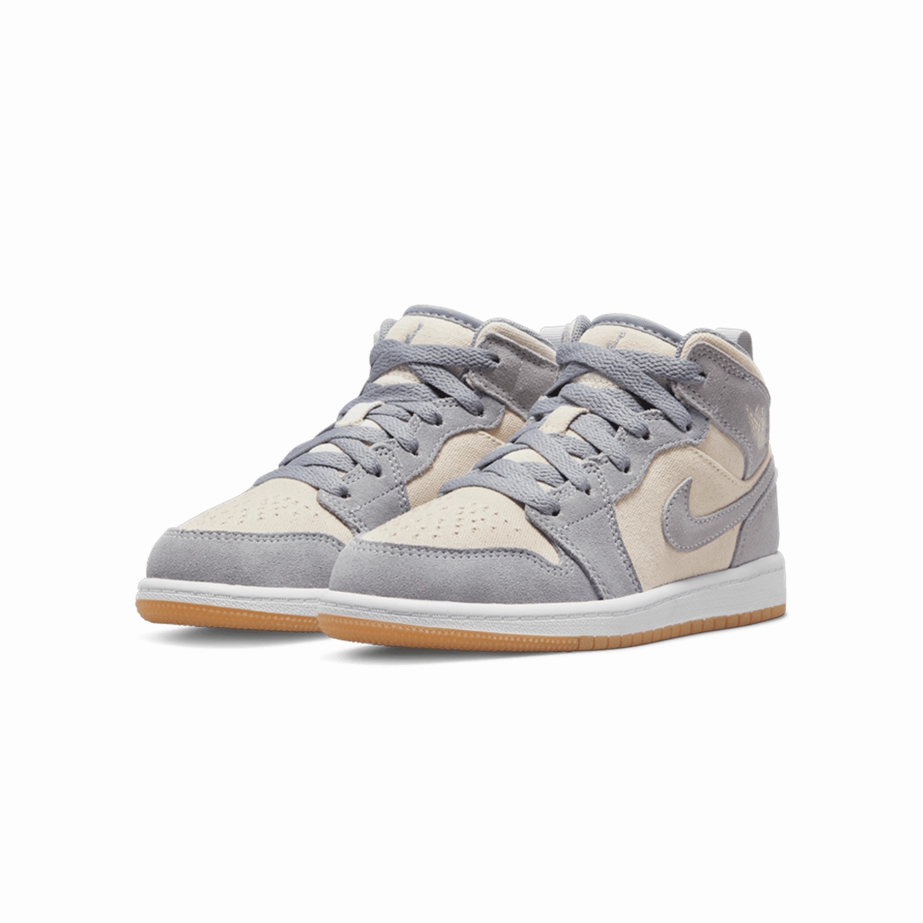 Air Jordan 1 Mid SE PS 'Coconut Milk Particle Grey' Air Jordan 1 Mid streetwear shoes