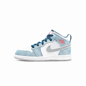 Air Jordan 1 Mid SE PS 'French Blue' Air Jordan 1 Mid versatile shoes for daily wear