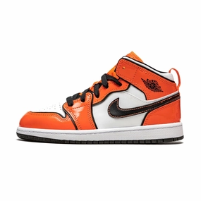 Air Jordan 1 Mid SE PS 'Turf Orange' Air Jordan 1 Mid versatile shoes for daily wear