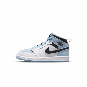 Air Jordan 1 Mid SE PS 'White Ice Blue' Air Jordan 1 timeless sneakers for Jordan fans
