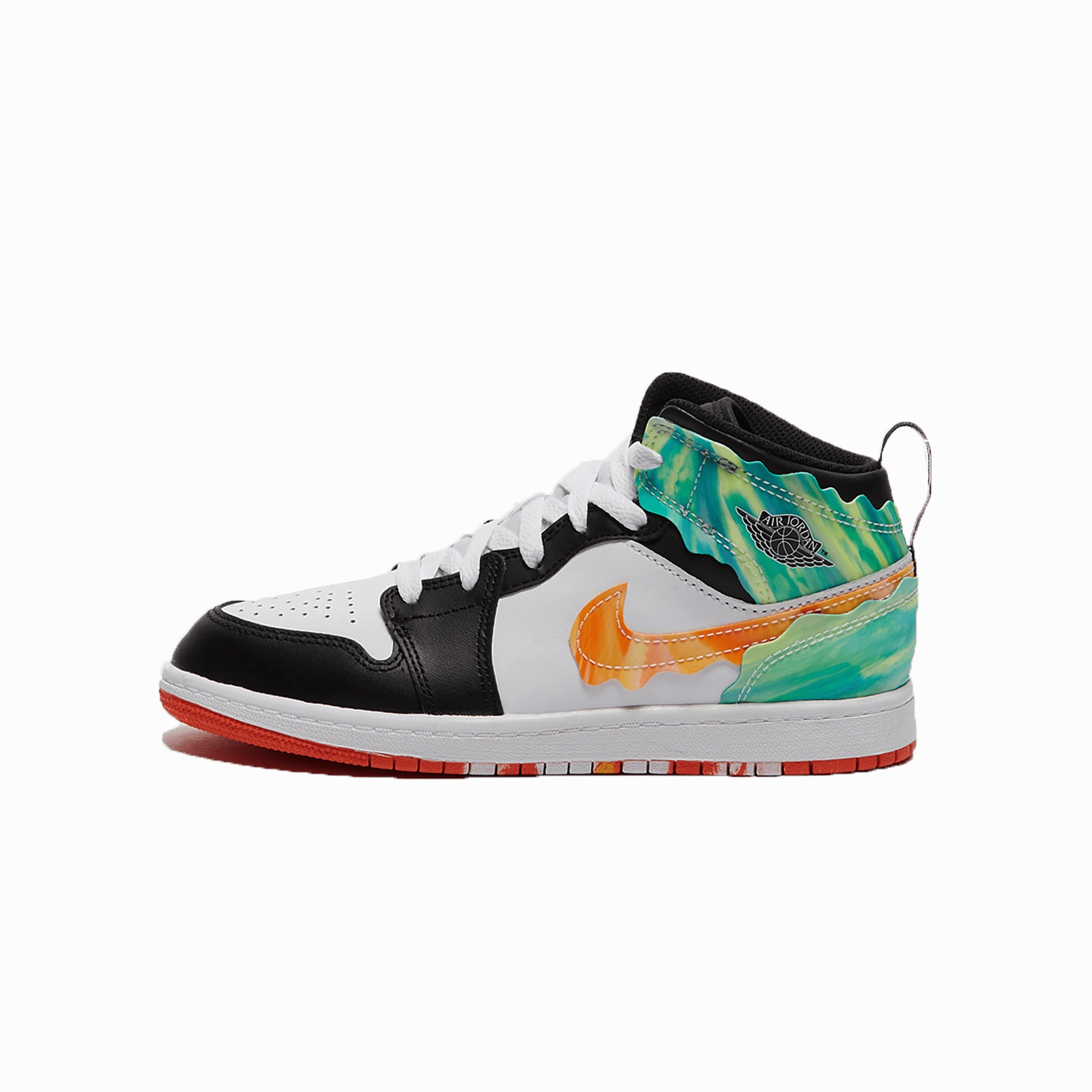 Air Jordan 1 Mid SE PS Wavy Air Jordan 1 sneakers with heritage court style