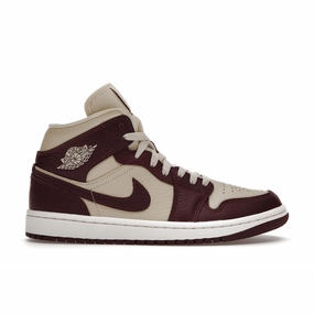 Air Jordan 1 Mid SE Split Beach Cherrywood Red Air Jordan 1 Mid sneakers with bold retro vibes