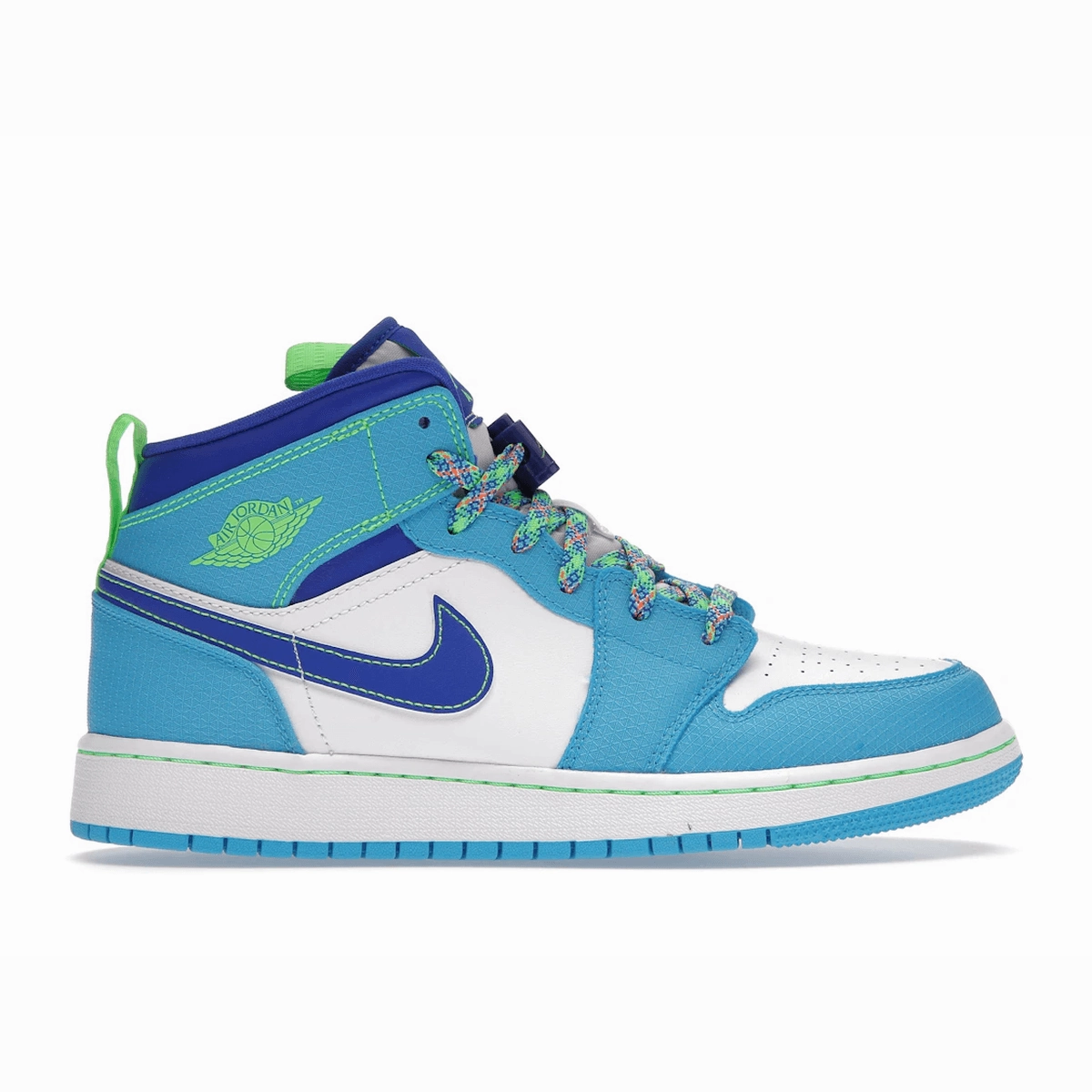 Air Jordan 1 Mid SE Sprite Blue Air Jordan 1 Mid sneakers with bold retro vibes