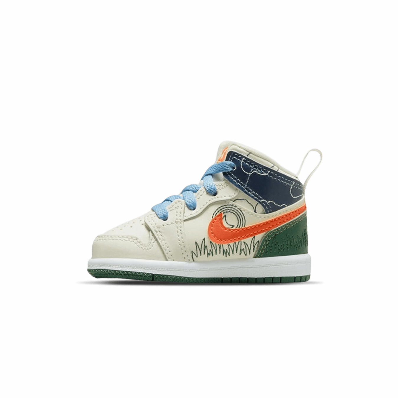 Air Jordan 1 Mid SE TD 'Stitch' Air Jordan 1 sneakers with heritage court style