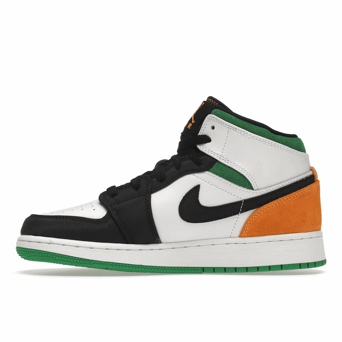 Air Jordan 1 Mid SE White Laser Orange Lucky Green Air Jordan 1 Mid retro sneakers