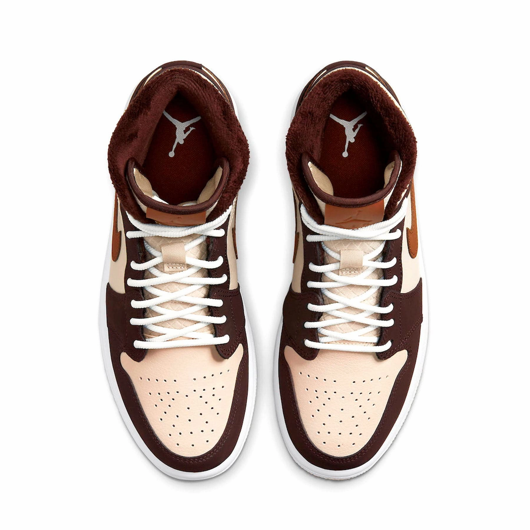 Air Jordan 1 Mid SE Wmns 'Cream Dark Chocolate' Air Jordan 1 classic sneakers
