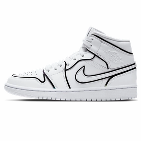 Air Jordan 1 Mid SE Wmns 'Iridescent Trim' Air Jordan 1 sneakers with heritage court style