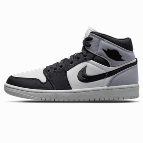 Air Jordan 1 Mid SE Wmns 'Light Steel Grey Canvas' Air Jordan 1 sneakers with heritage court style
