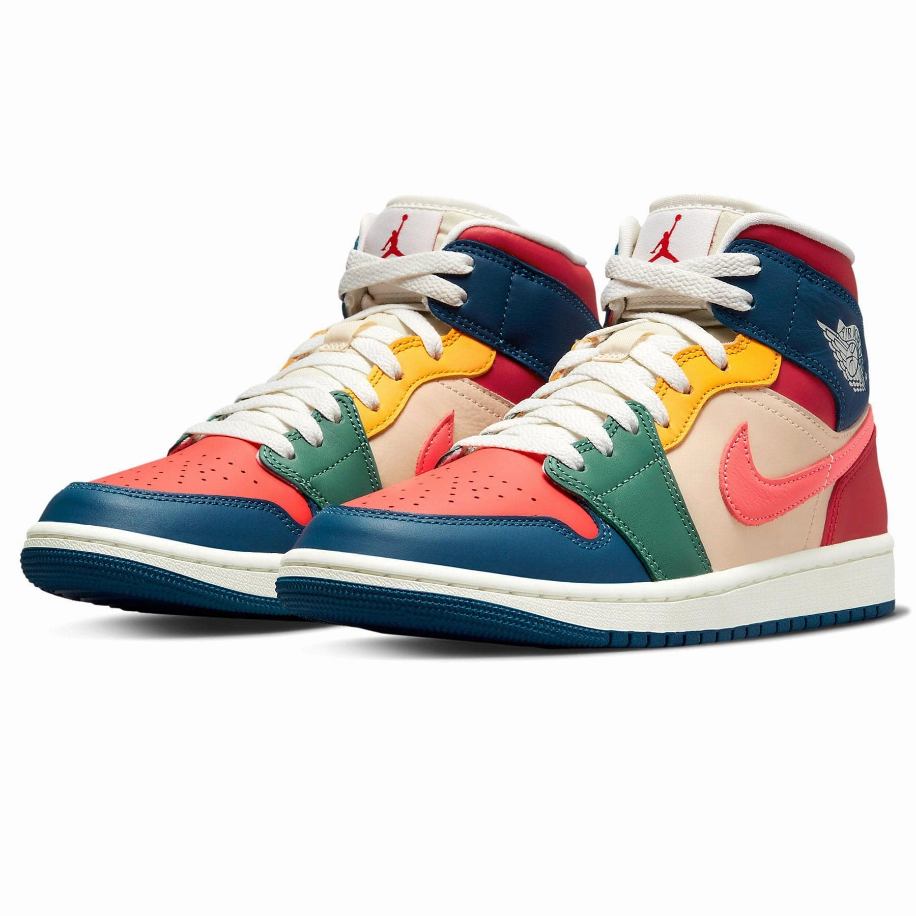 Air Jordan 1 Mid SE Wmns 'Multi-Color' 2022 Air Jordan 1 Mid streetwear shoes