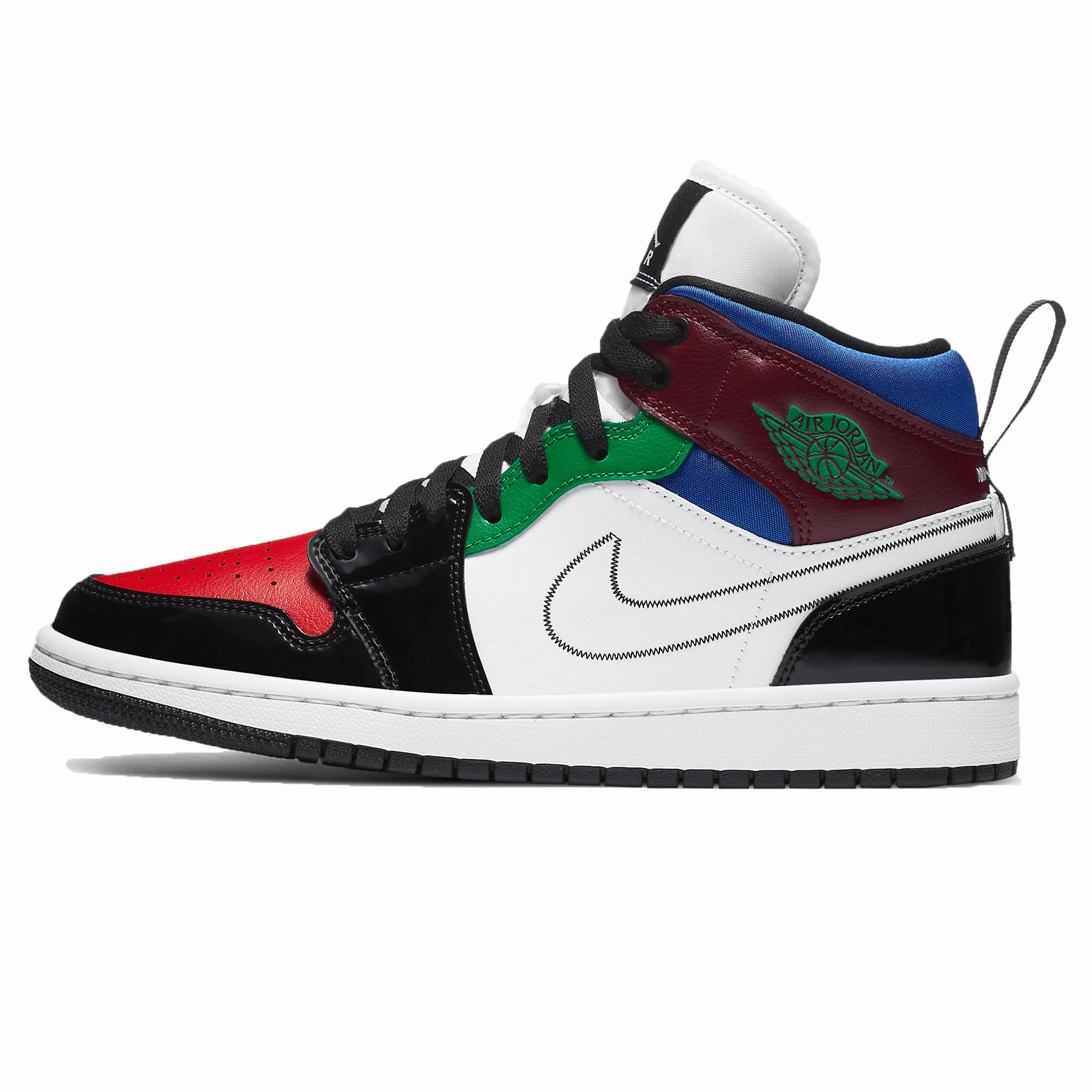 Air Jordan 1 Mid SE Wmns 'Multi-Color' Air Jordan 1 sneakers with heritage court style