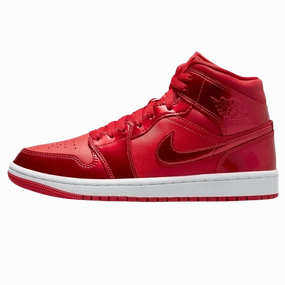 Air Jordan 1 Mid SE Wmns 'Red Pomegranate' Air Jordan 1 sneakers with heritage court style