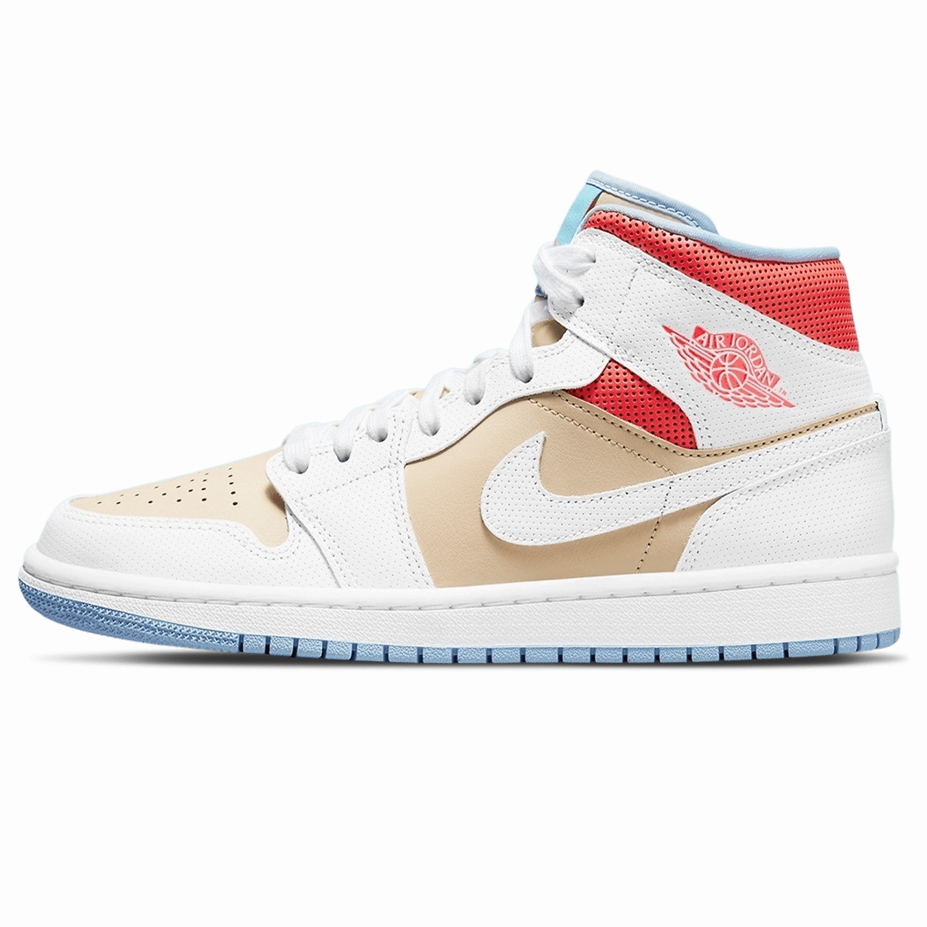 Air Jordan 1 Mid SE Wmns 'Sesame' Air Jordan 1 sneakers with heritage court style
