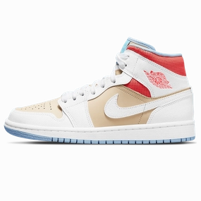 Air Jordan 1 Mid SE Wmns 'Sesame' Air Jordan 1 sneakers with heritage court style