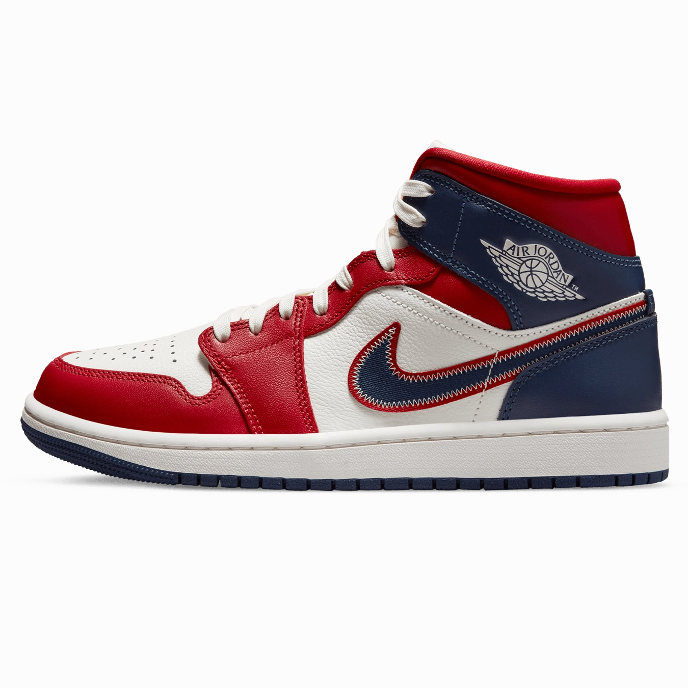 Air Jordan 1 Mid SE Wmns 'USA' 2022 Air Jordan 1 Mid versatile shoes for daily wear