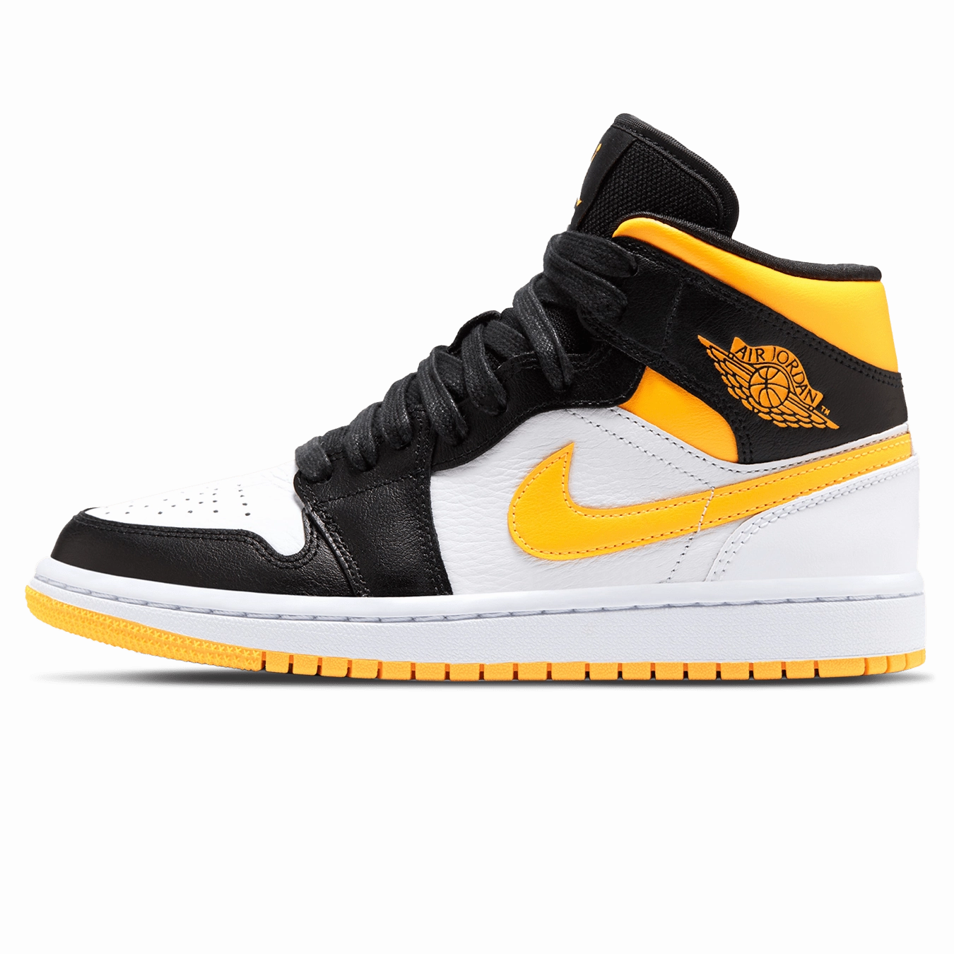 Air Jordan 1 Mid SE Wmns 'White Laser Orange' Air Jordan 1 sneakers with heritage court style