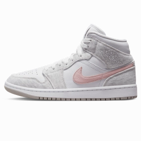 Air Jordan 1 Mid SE Wmns 'White Light Iron Ore' Air Jordan 1 timeless sneakers for Jordan fans